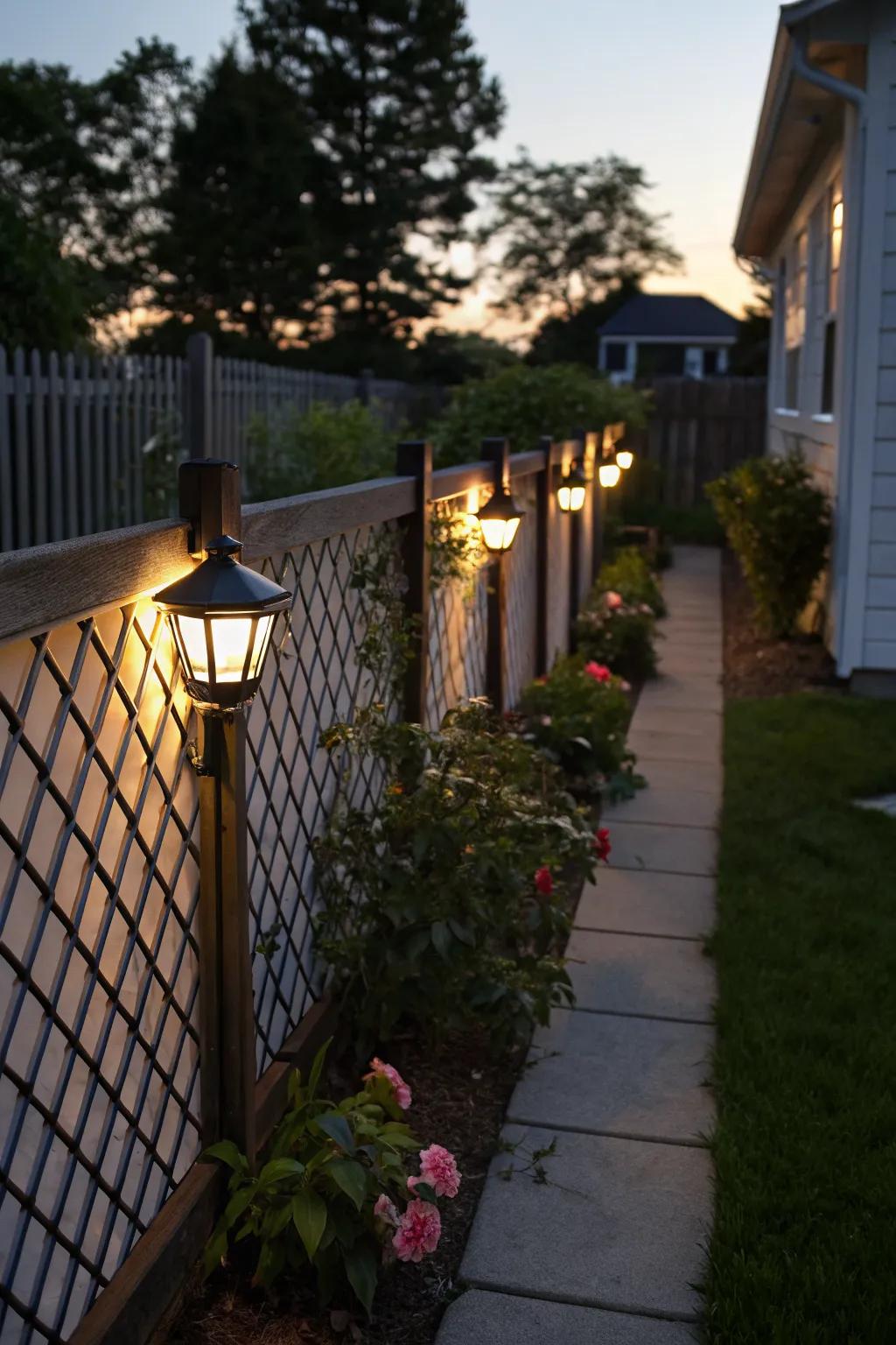 Dusk-to-dawn sensors provide seamless lighting for security and style.