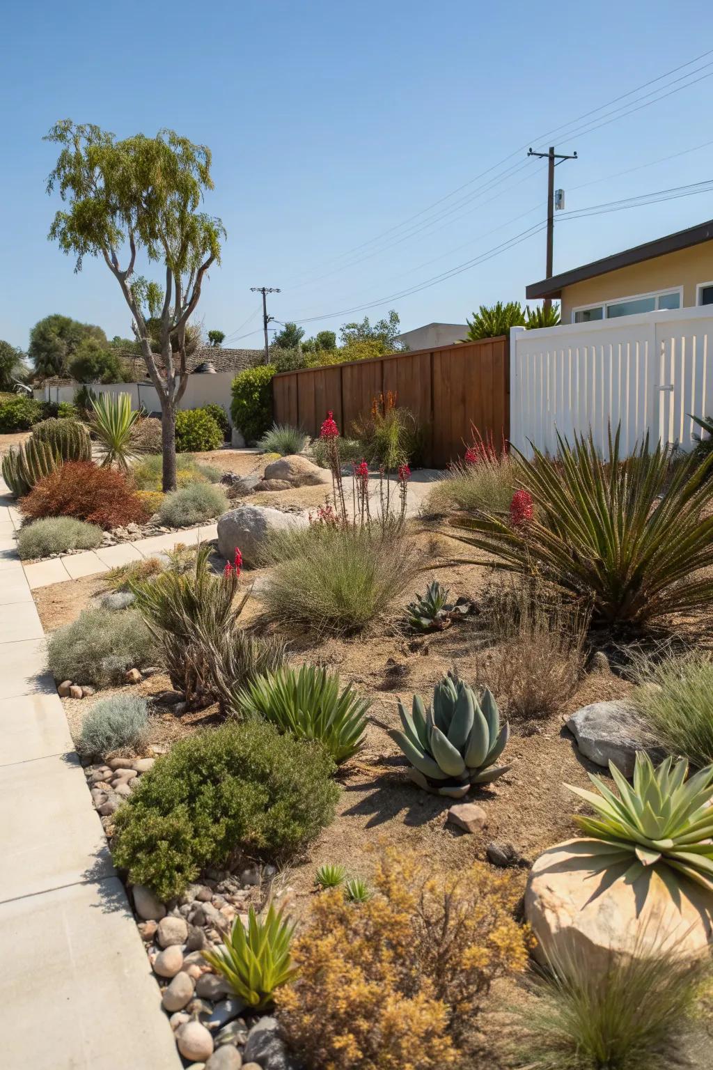Drought-tolerant landscapes conserve water and thrive.