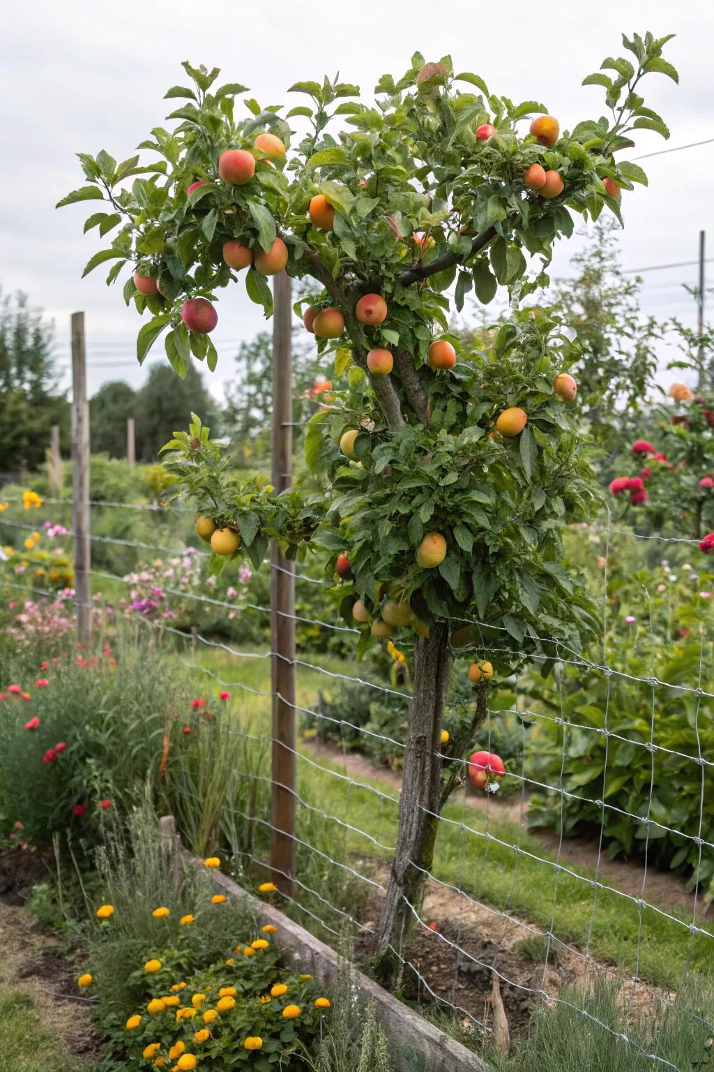 Maximize space with a fruit tree espalier.