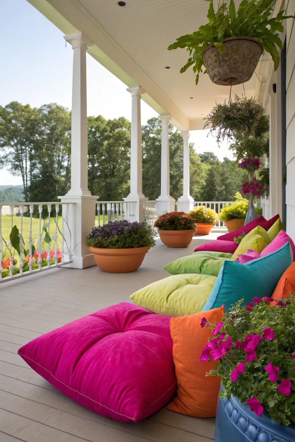 Color pops add vibrancy and energy.