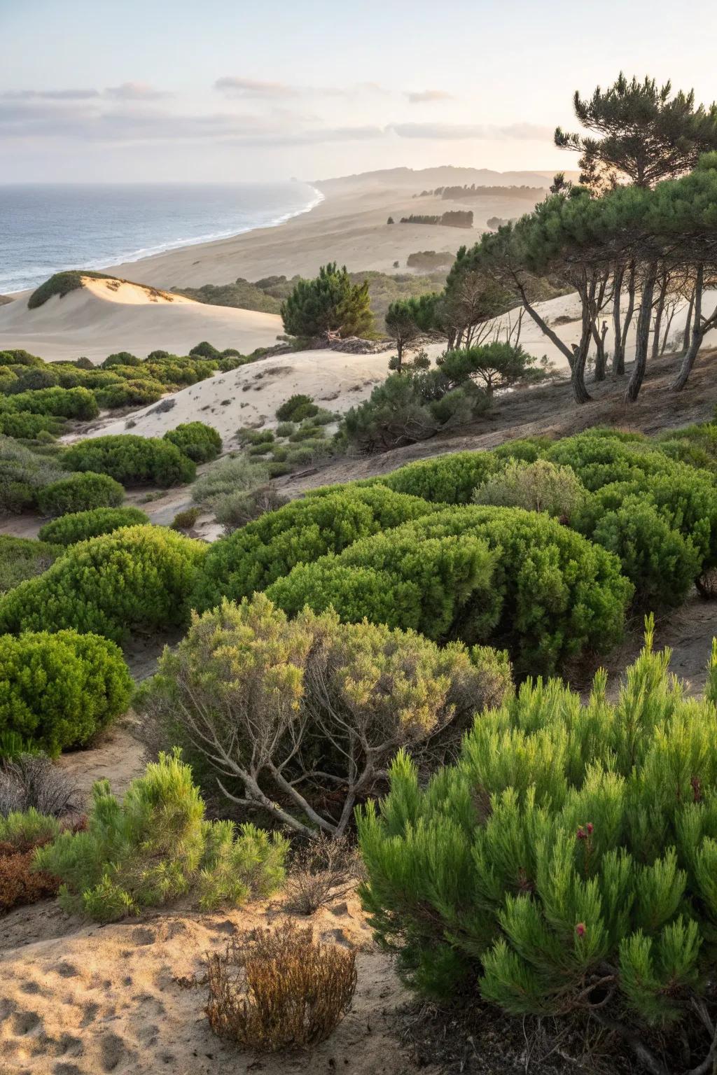 Add resilience to your coastal garden with mugo pines.