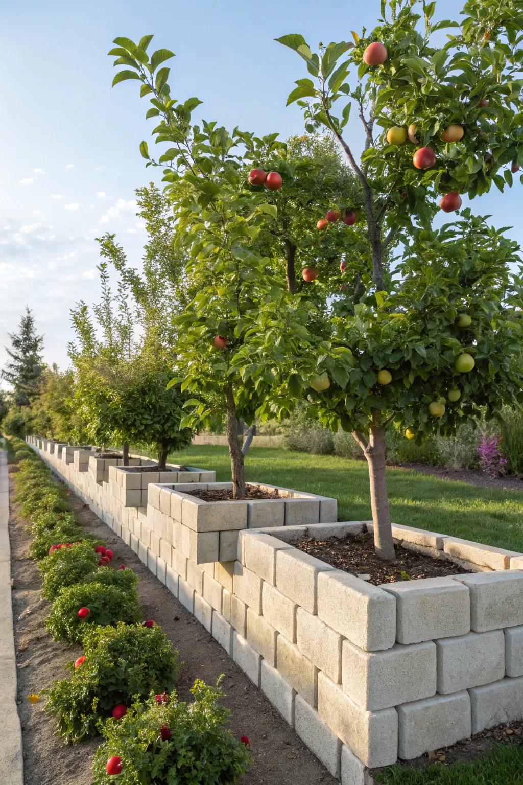 Enjoy fresh fruits from your own mini orchard.