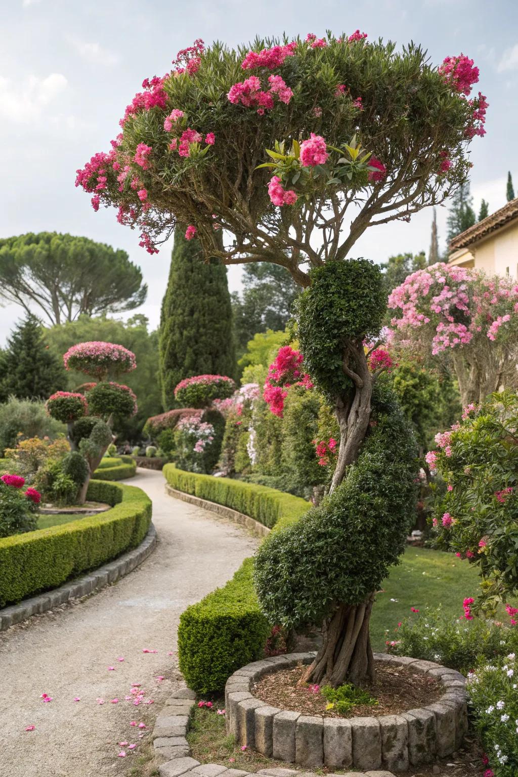 Turn your garden into a gallery with oleander art.