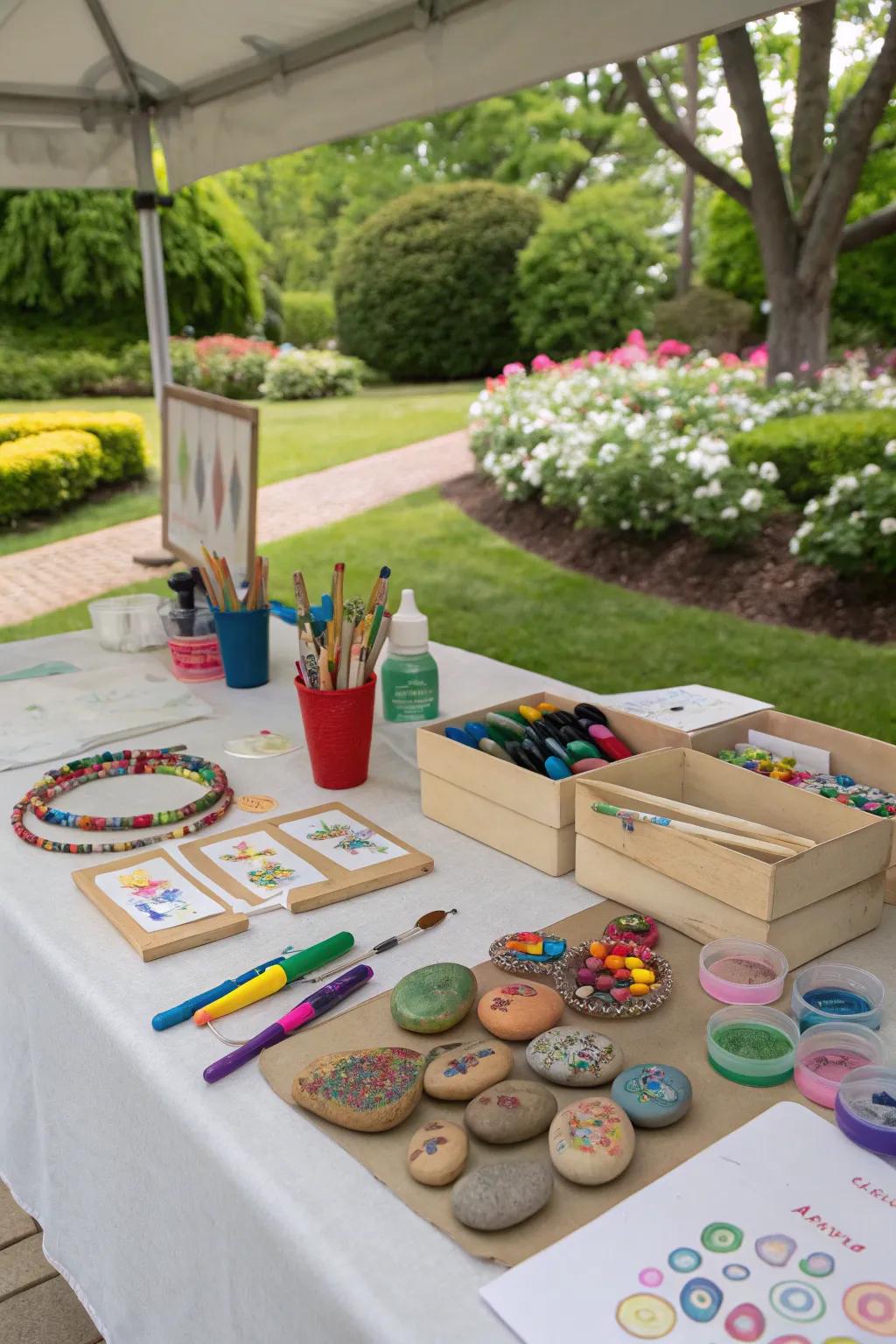 Create lasting memories with a DIY craft corner.