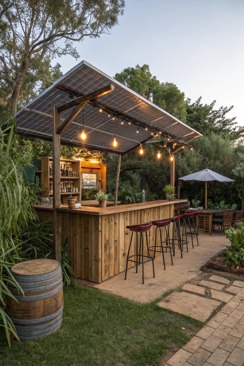 An eco-friendly bar is both stylish and responsible.