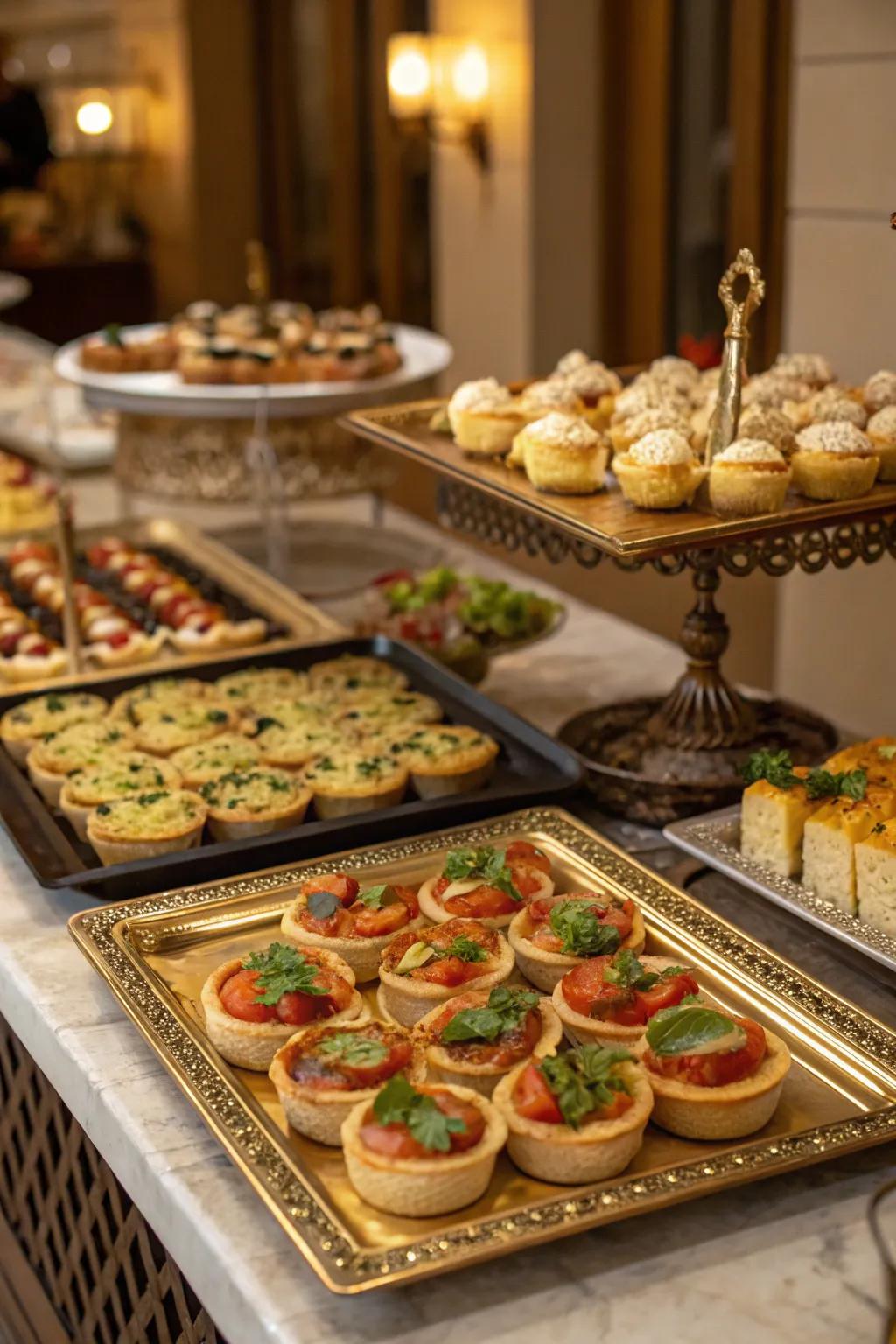 Vintage trays add a touch of elegance and nostalgia