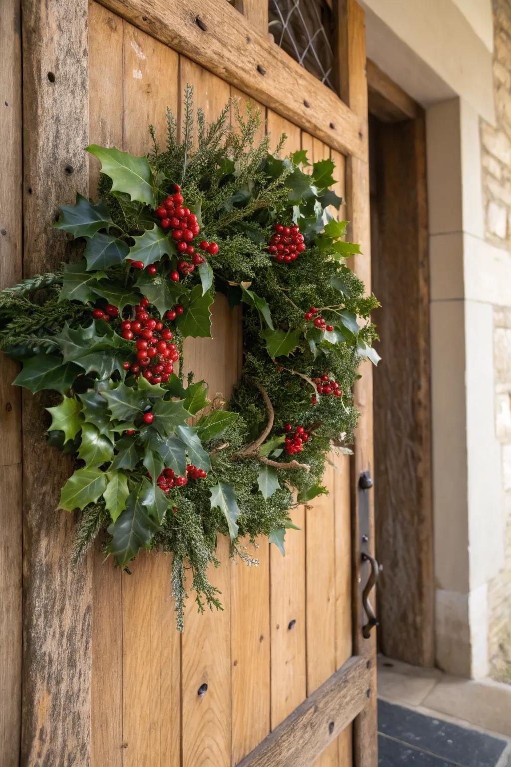 A harmonious blend of holly and ivy.
