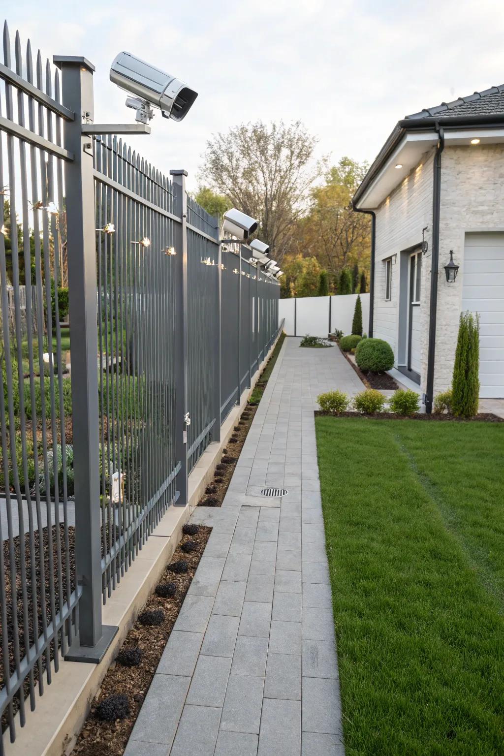 High-tech fences provide advanced security solutions.
