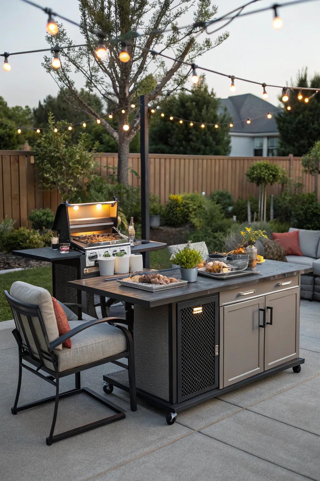 Adapt to any occasion with a versatile modular grill table.