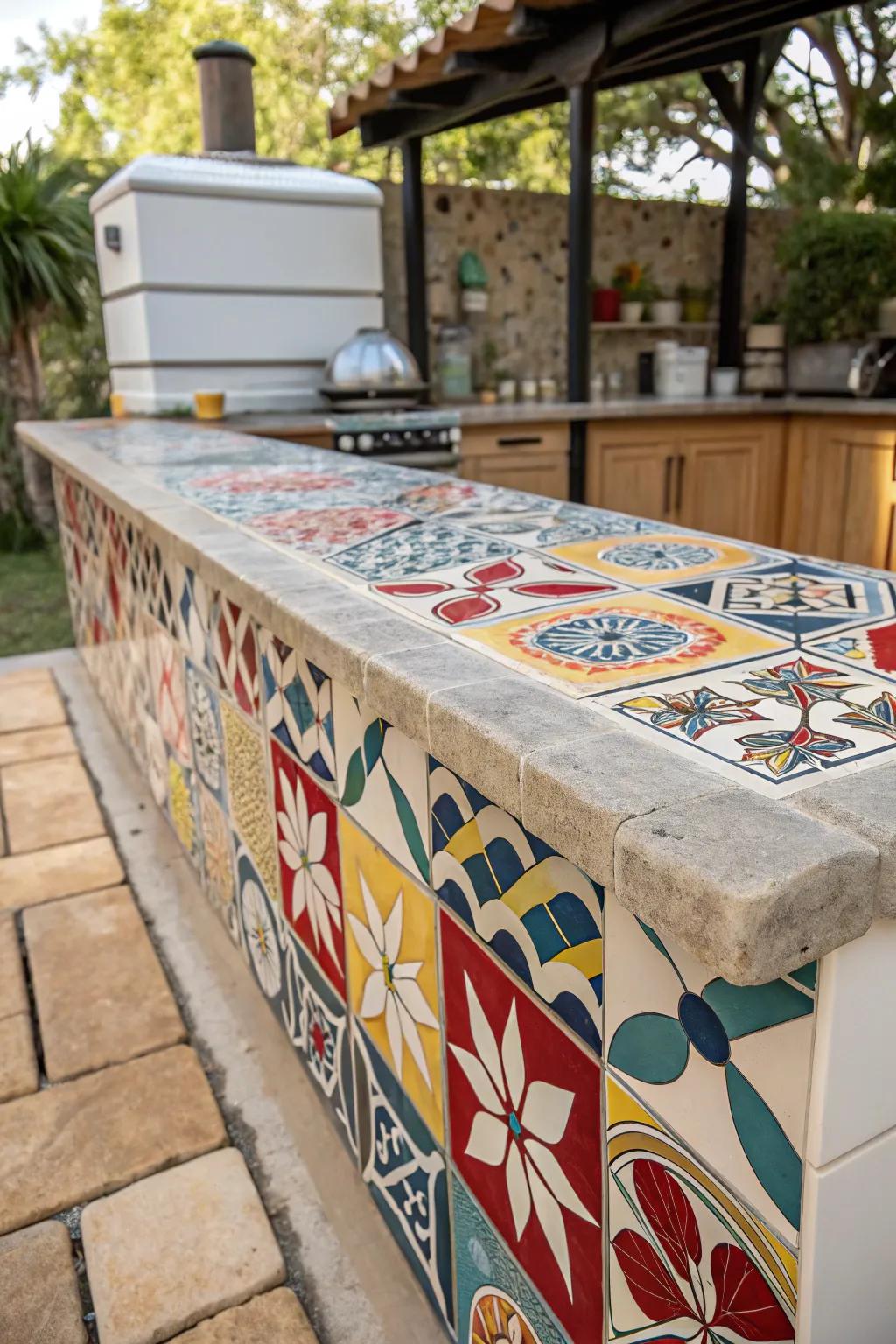 Patterned ceramics: artistic flair for your culinary space.