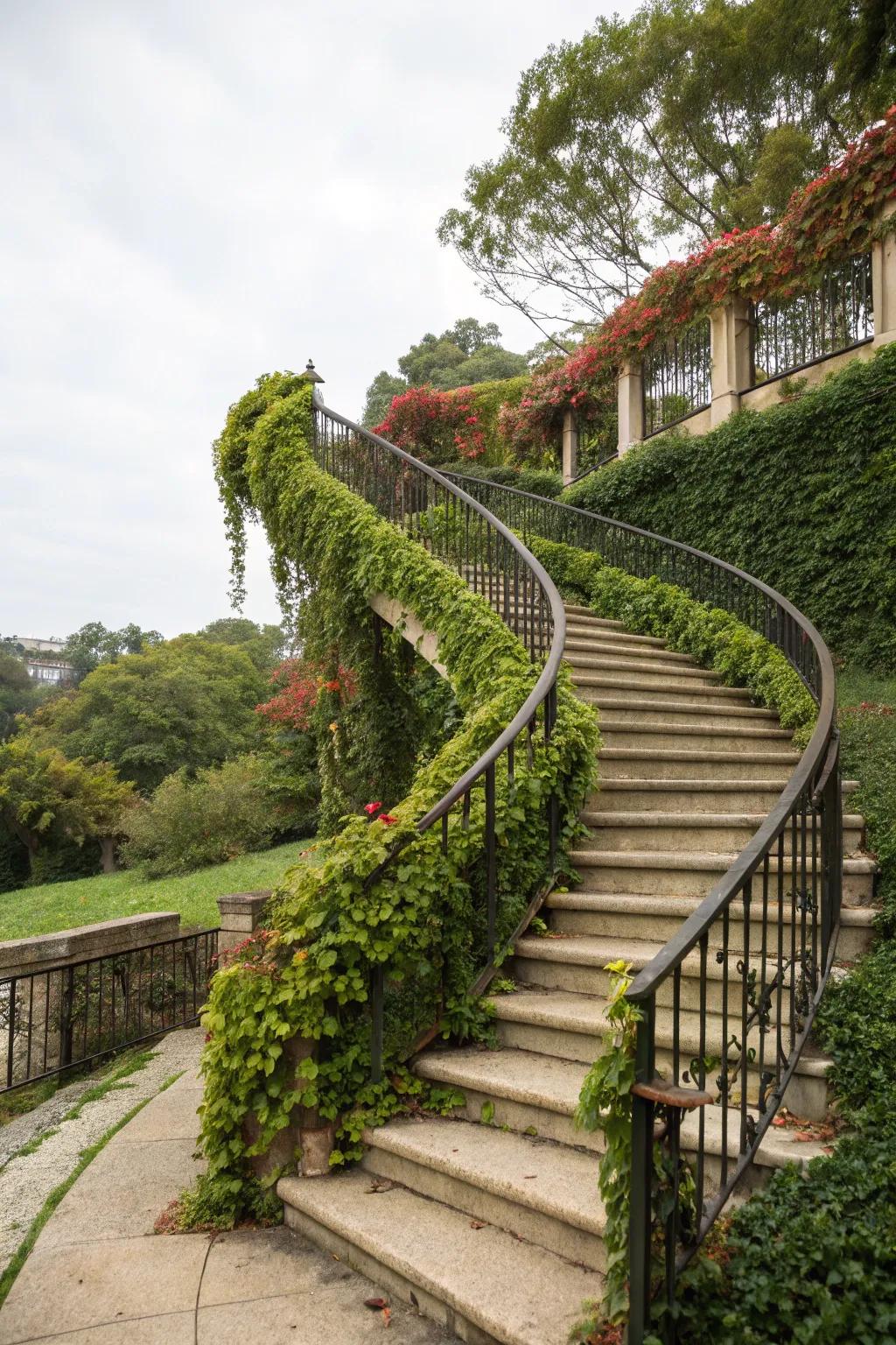 Plant-enhanced railings bring natural beauty into design.