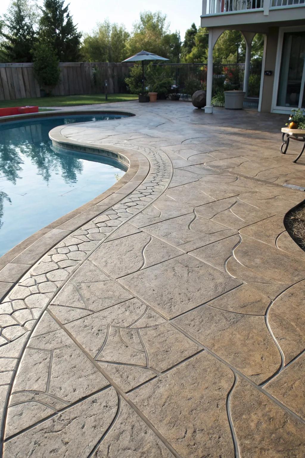 Textured surfaces improve safety and traction.