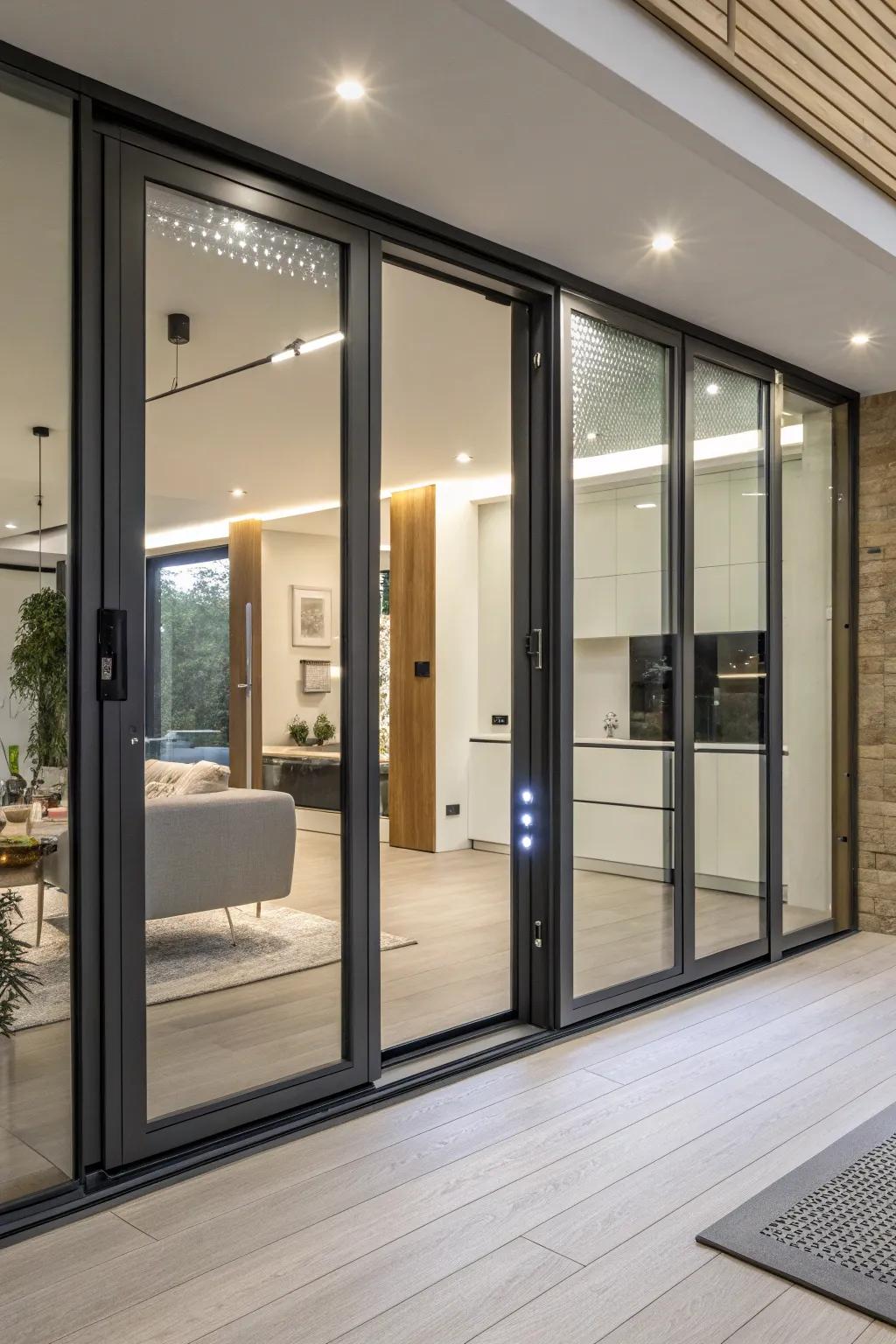 Modernize your space with smart sliding doors.