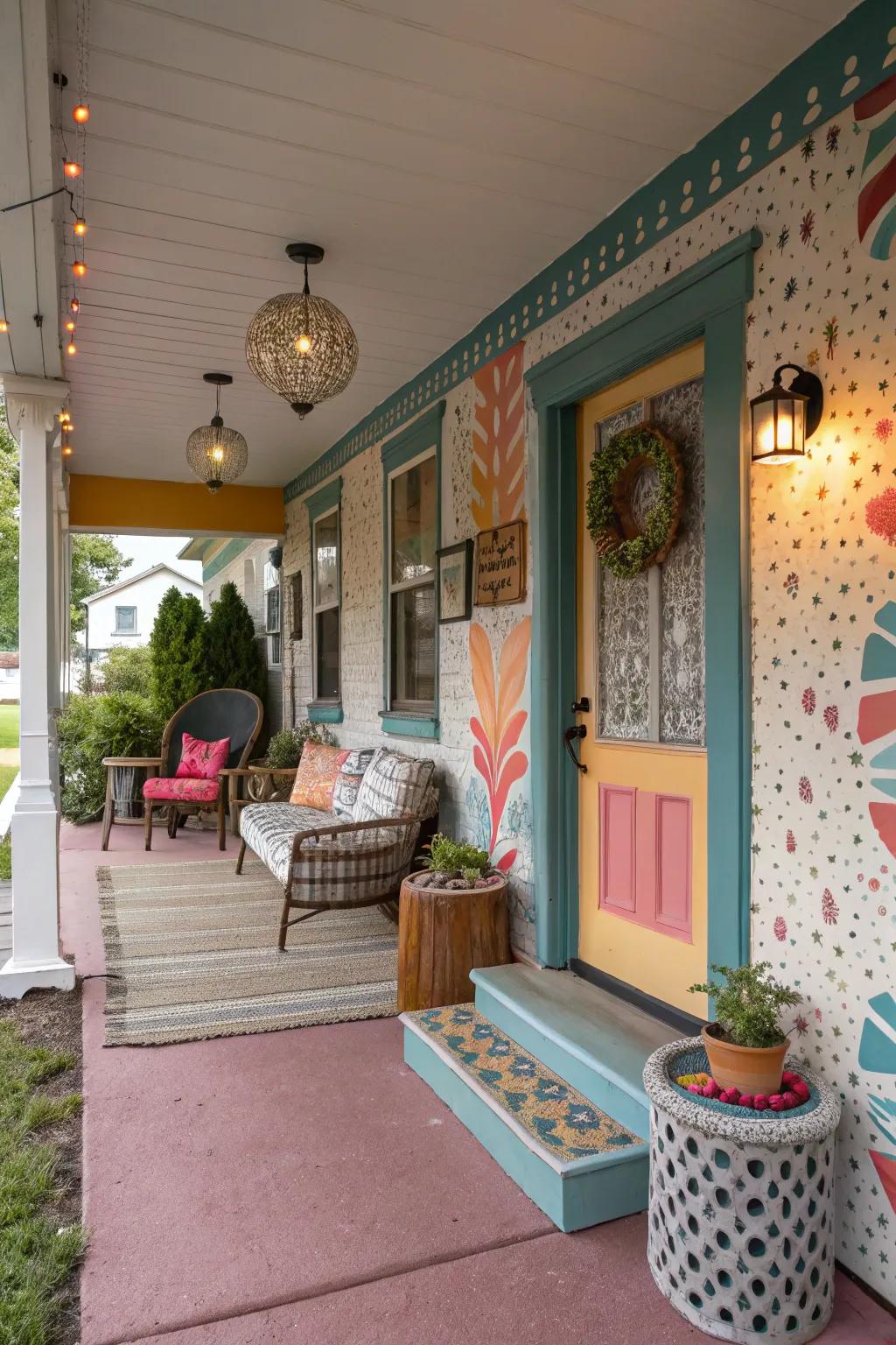 Express artistic flair with playful patterns.