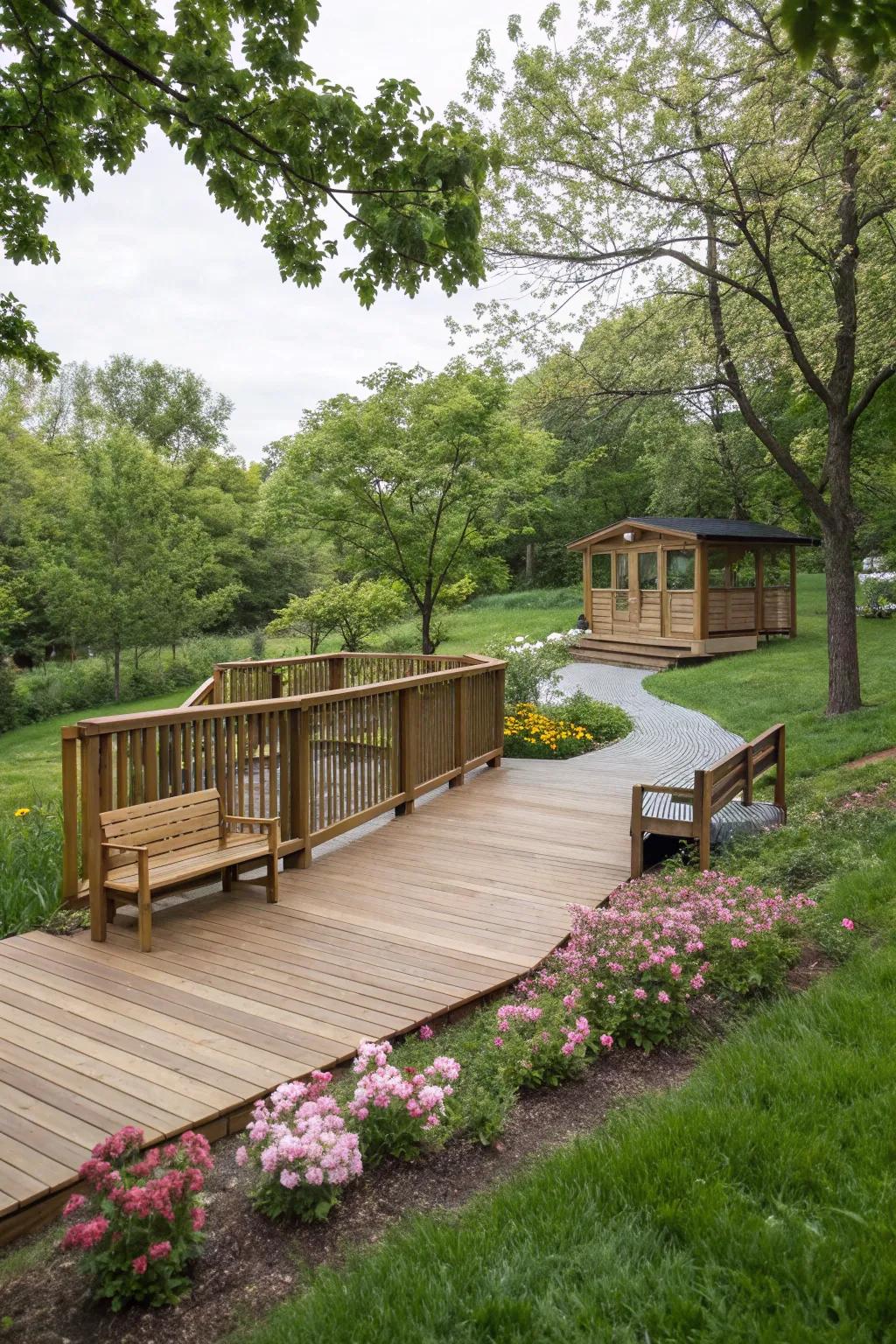 Sustainable materials deck design.