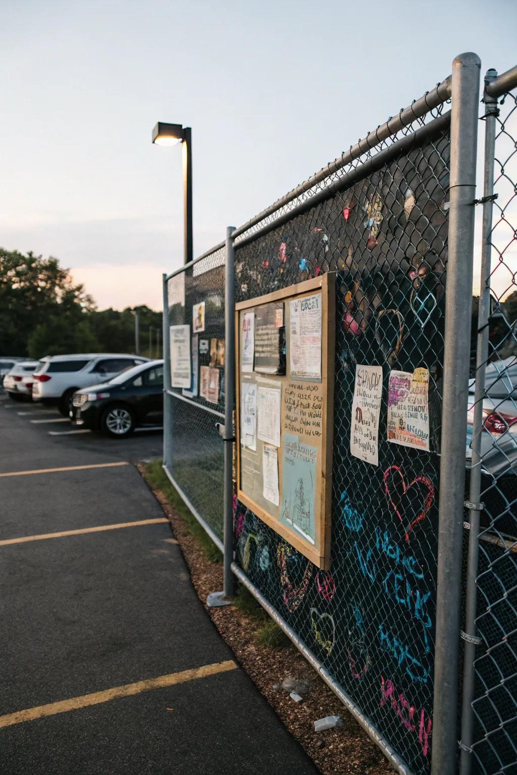 Interactive fence features engage and connect the community.