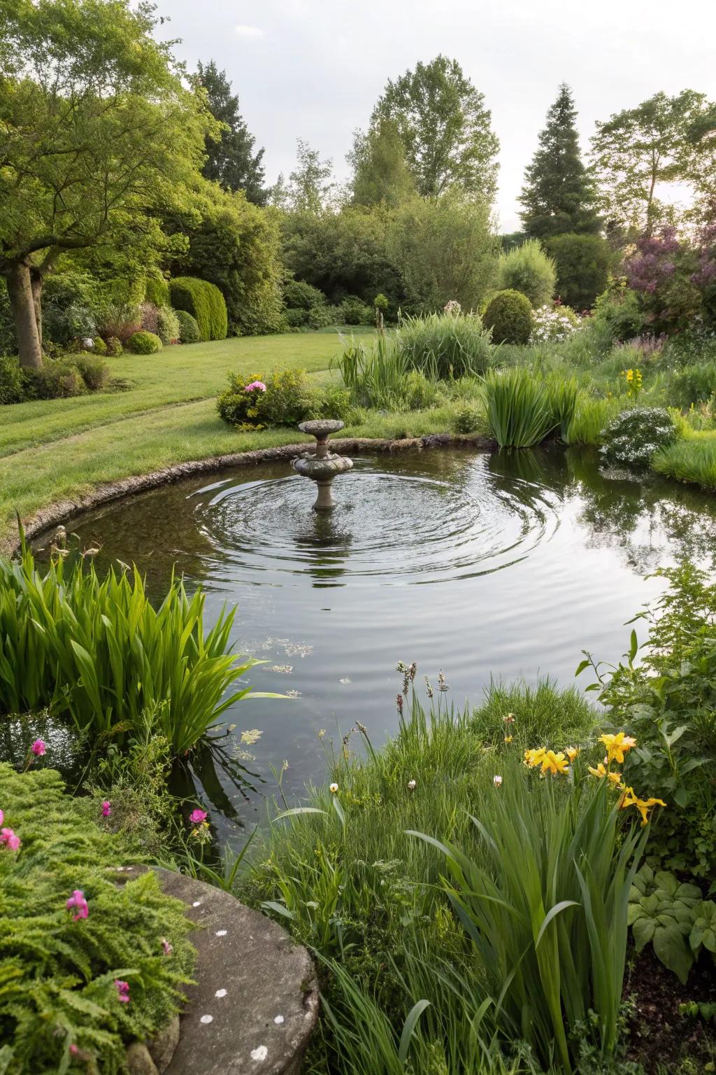 Water features add tranquility and attract wildlife to your garden.