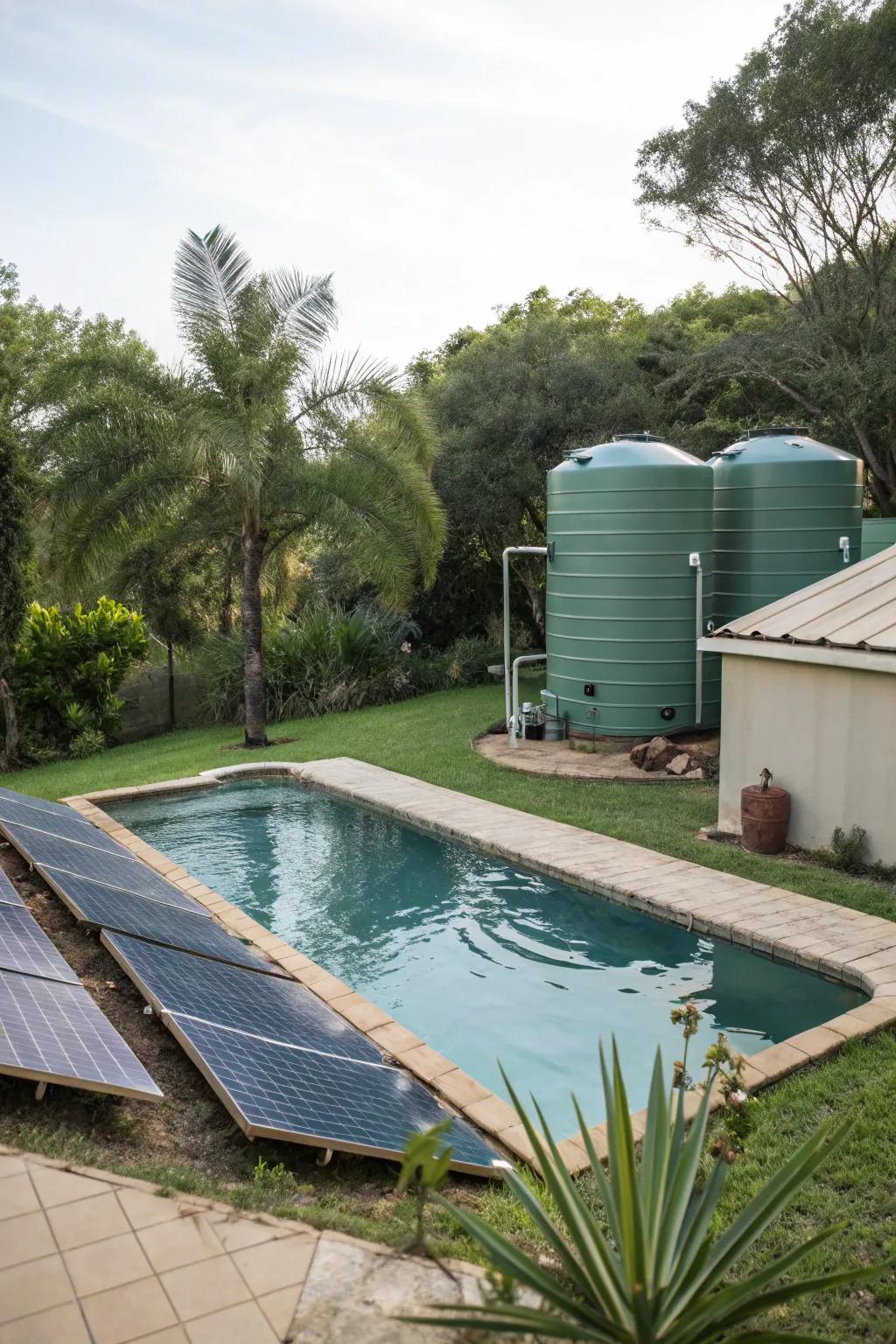 An eco-conscious pool design.