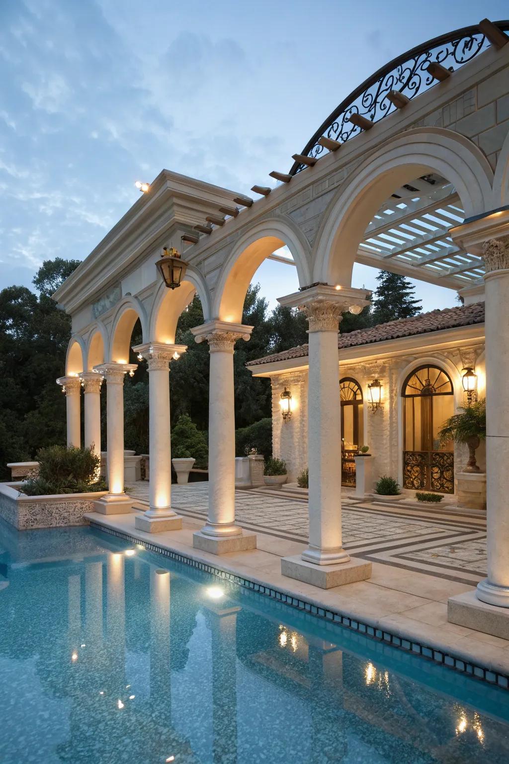 Highlight architectural features for added sophistication.