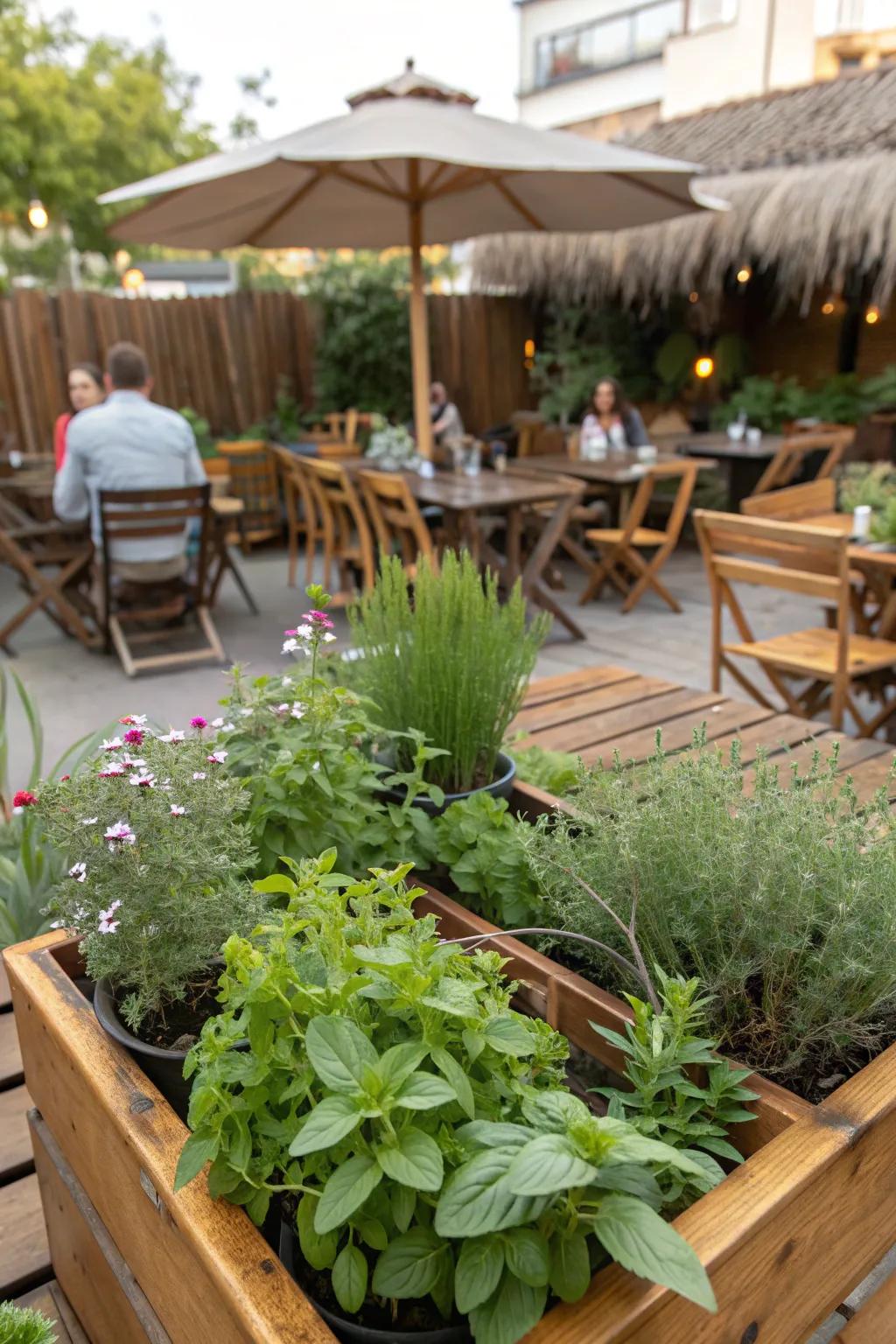 An herb garden offers fresh flavors and aromatic scents for your garden.