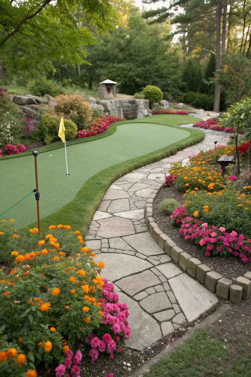 A garden oasis enhances the beauty and tranquility of your green.
