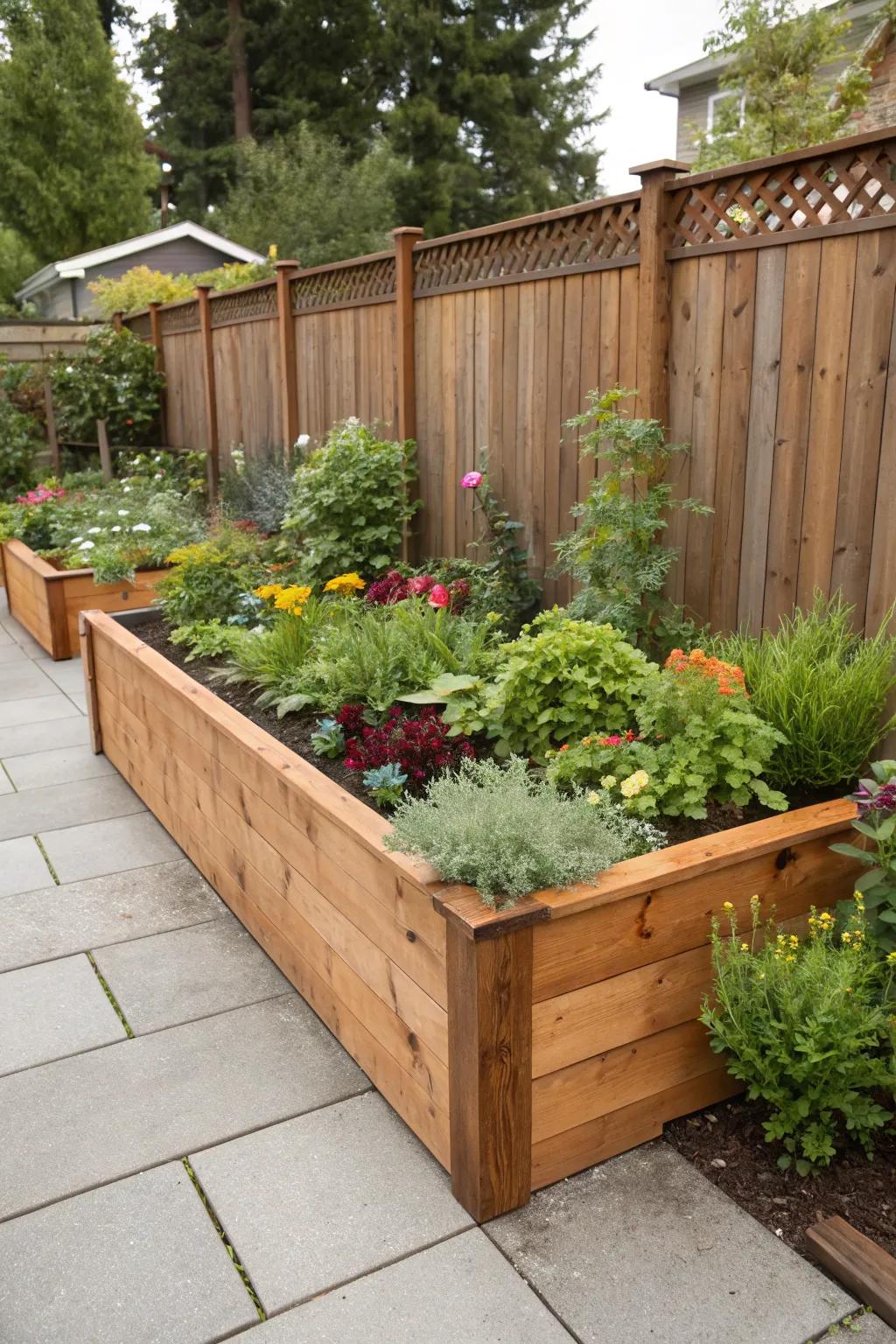 Cedar fences are both durable and naturally beautiful.