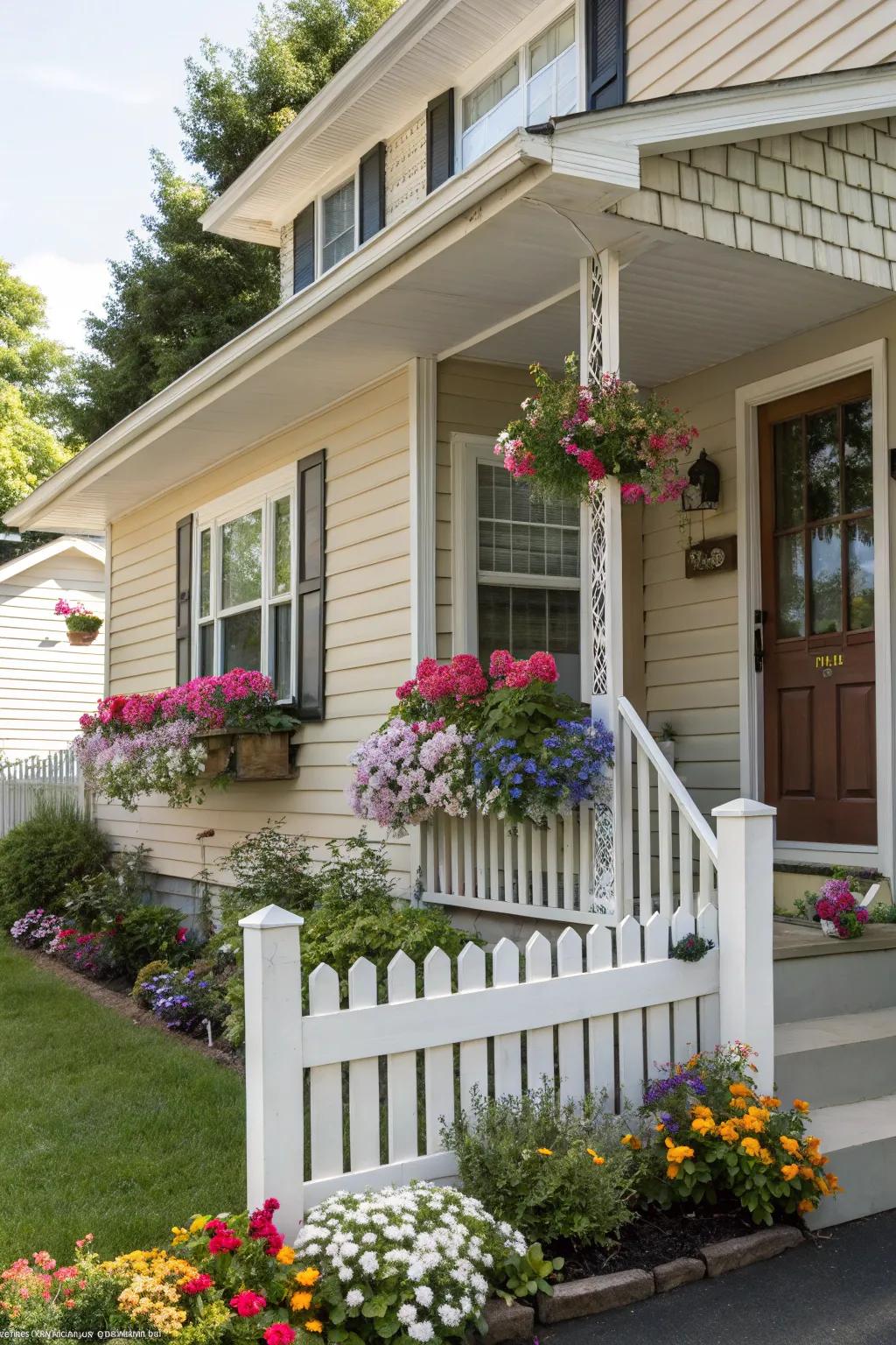 Window boxes that bloom with beauty.