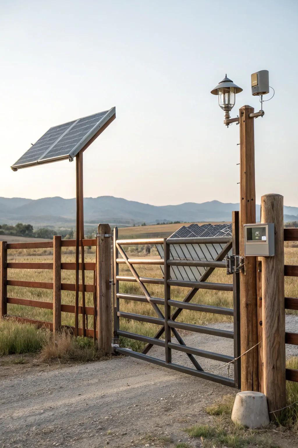 Embrace modern convenience with solar-powered automation.