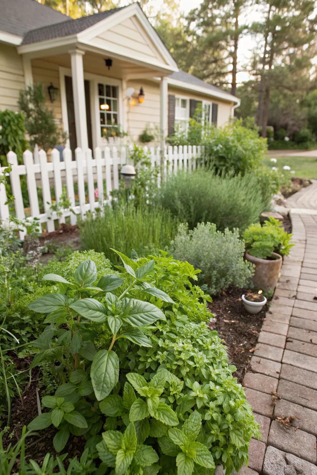 A herb garden adds fragrance and practical benefits to your yard.