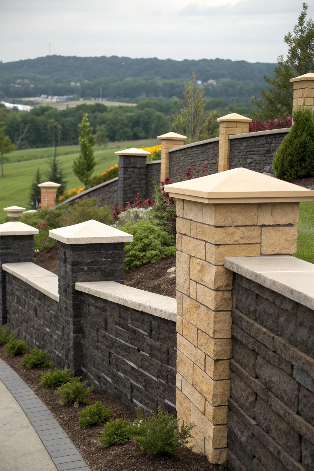 Contrasting colors create a striking visual effect.