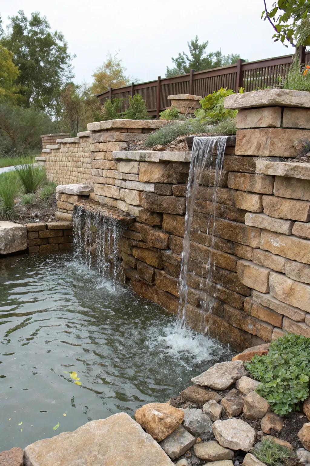 Recycled materials add character and sustainability.