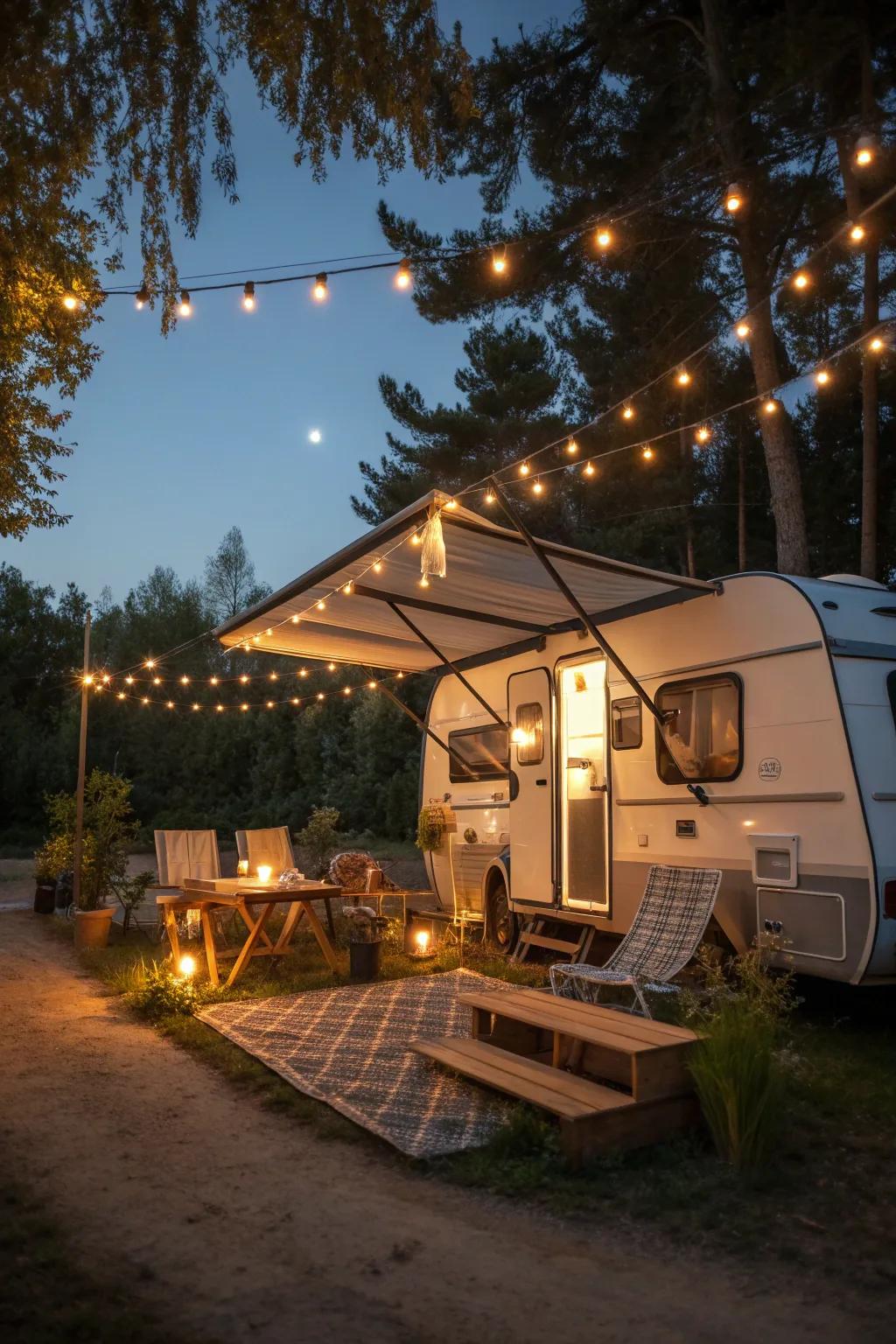 Eco-friendly solutions for a sustainable campsite.