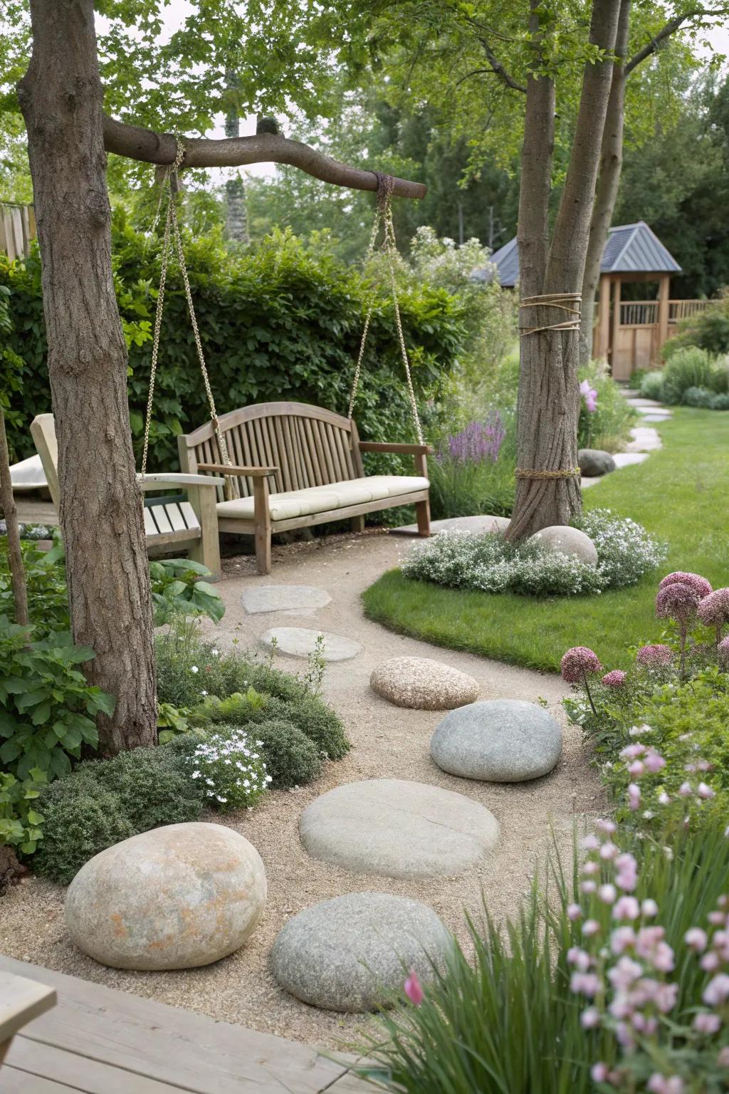 Creative seating options enhance the sensory experience.