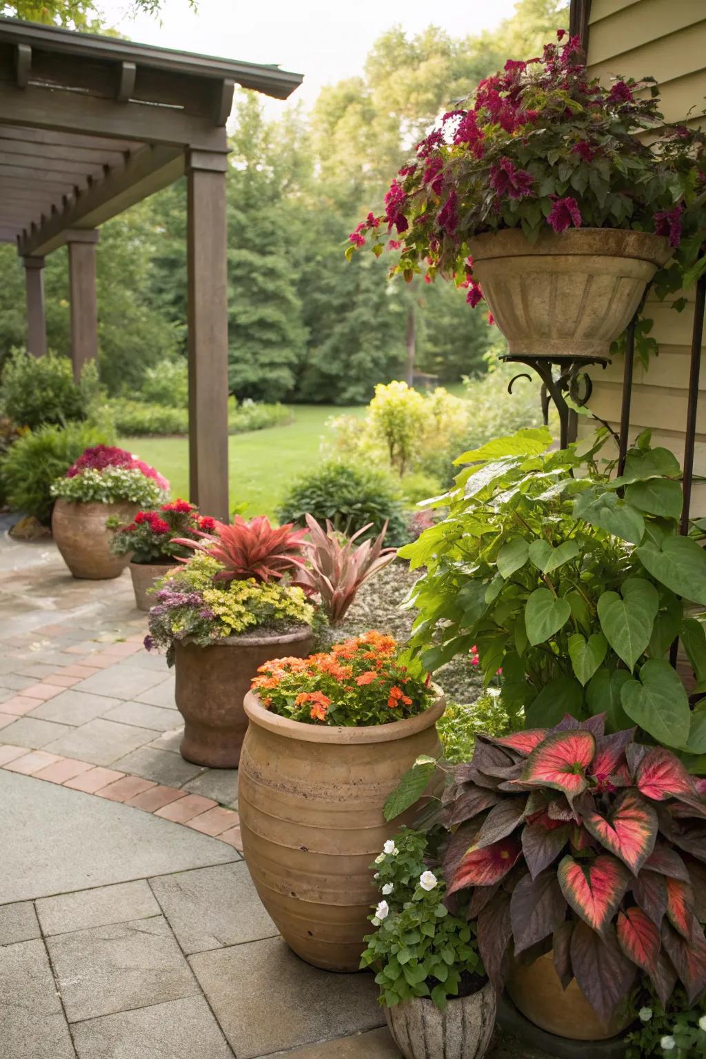 Containers offer flexibility and creativity.