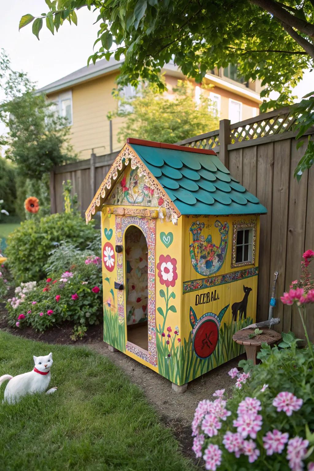 Weatherproof paint keeps your shed looking fresh.