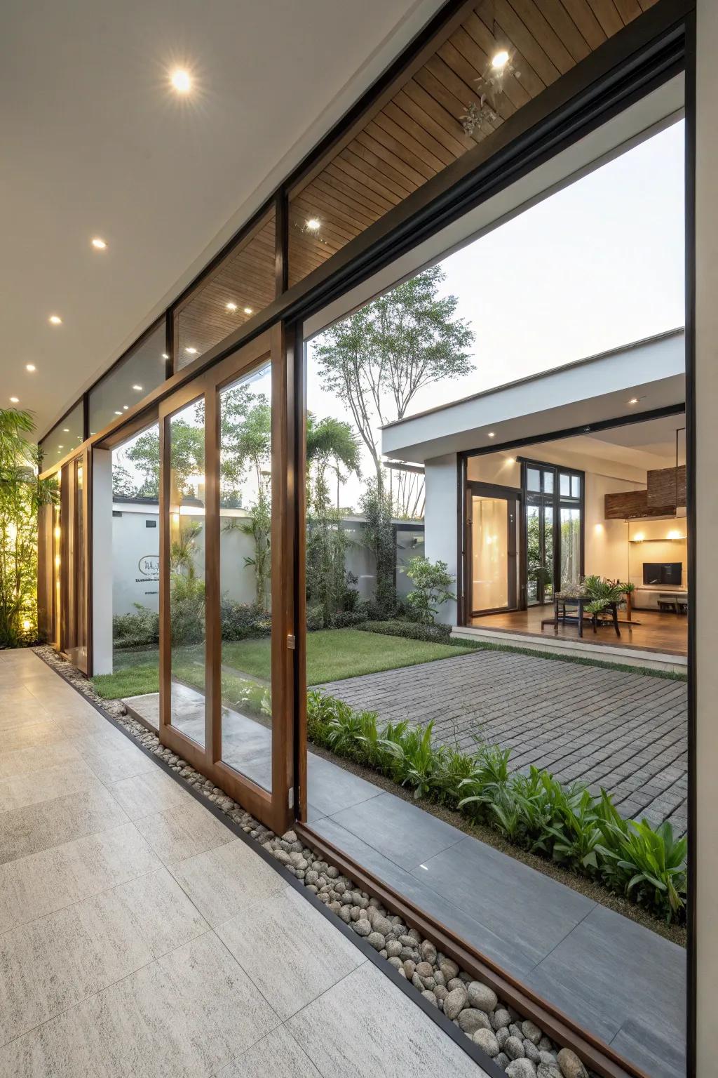 Seamless indoor-outdoor flow enhances space and connectivity