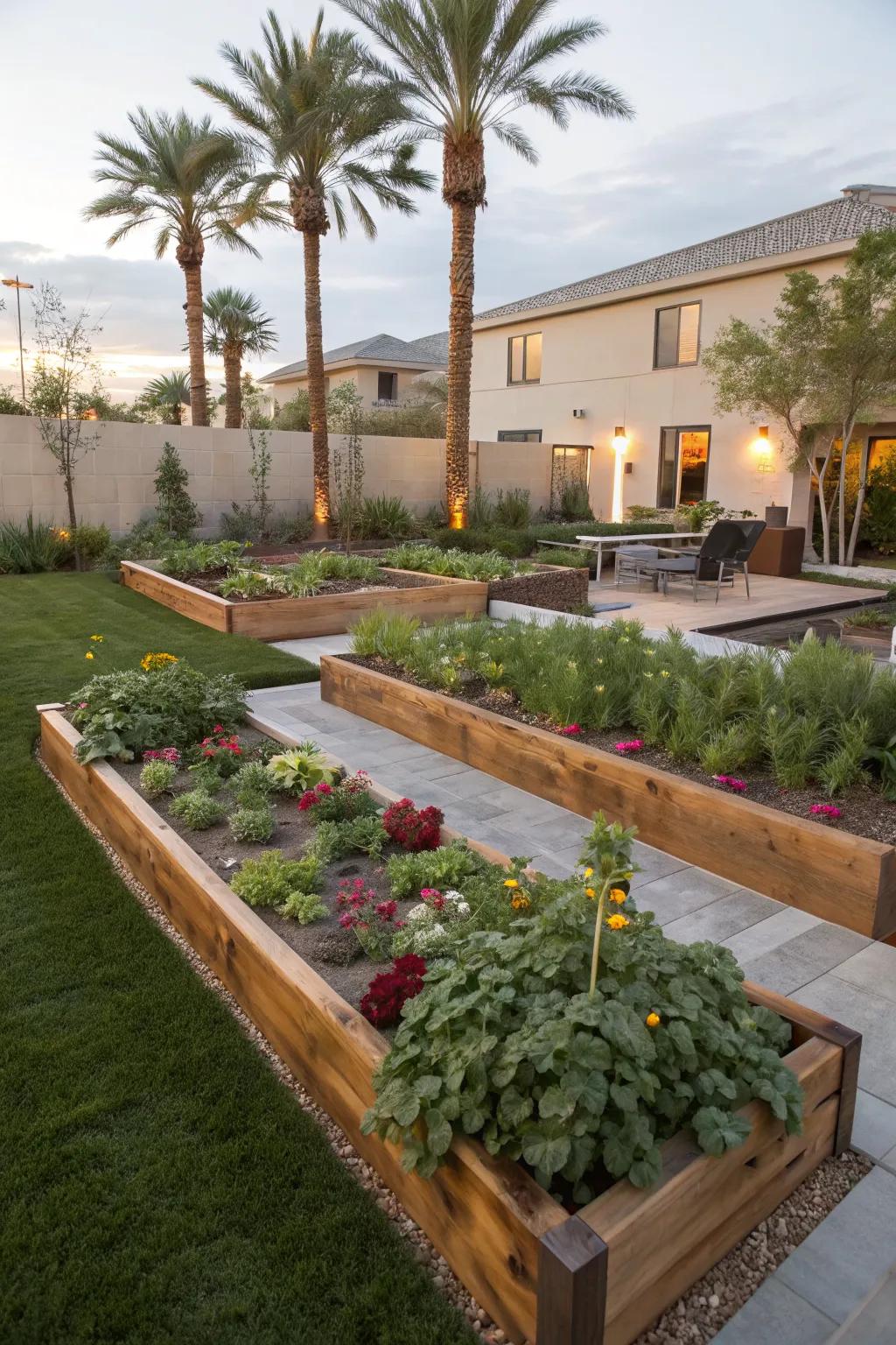 Raised beds enhance the look and function of your garden.