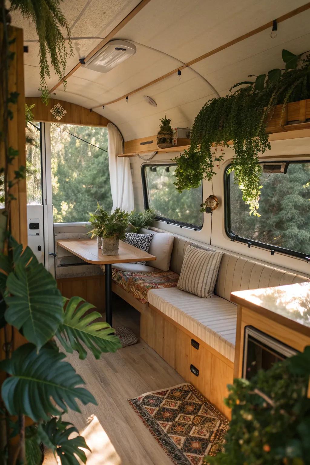 Connect with nature through your camper's decor.