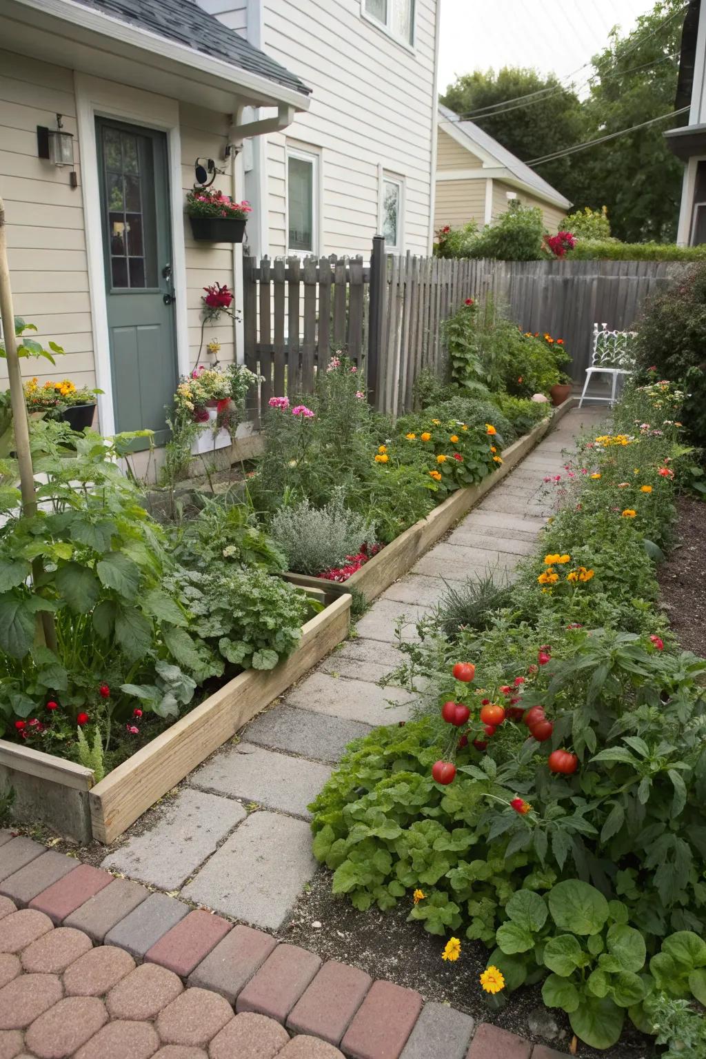 Edible borders offer beauty and bounty.