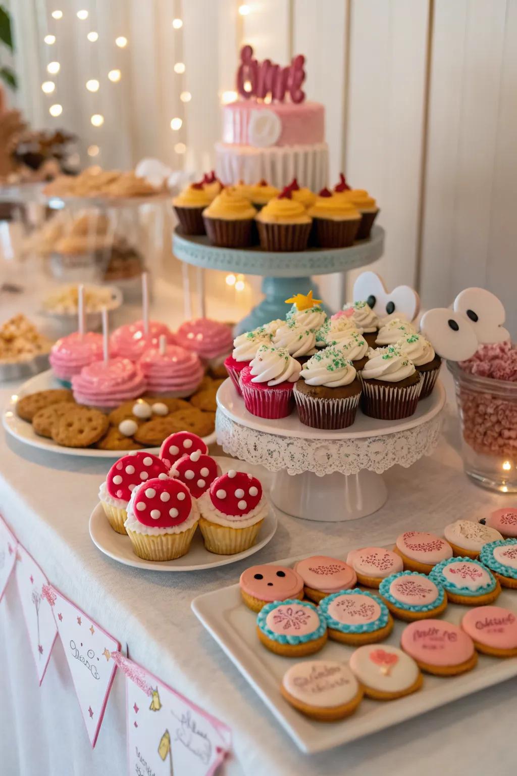 Sweet treats with a personal touch make the party extra special.
