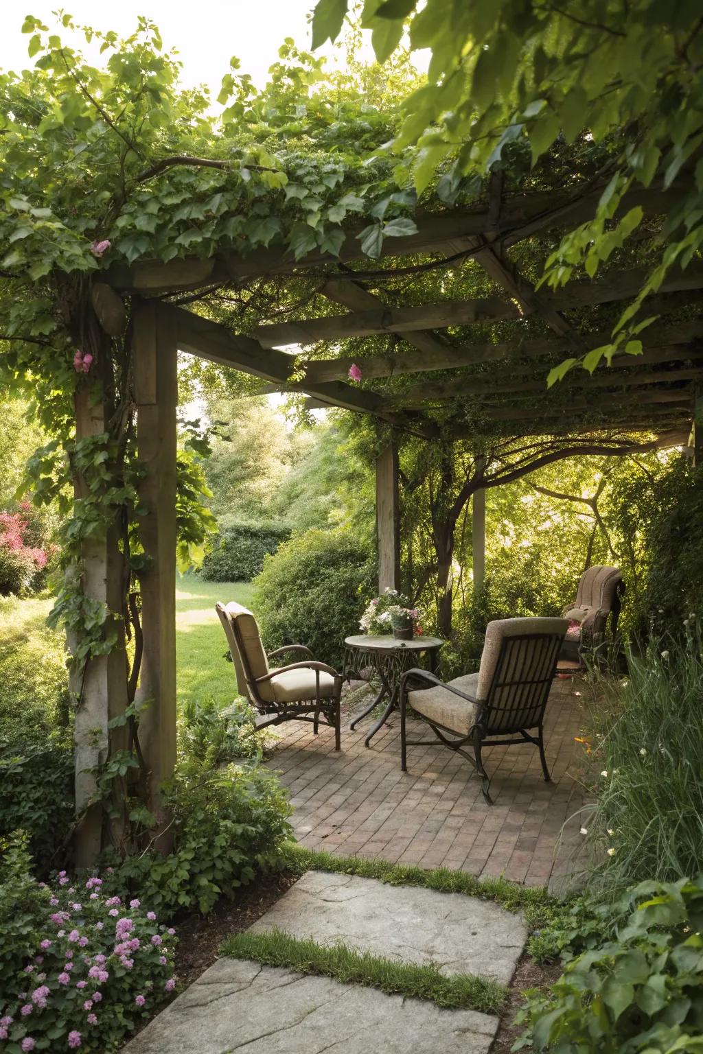Shade solutions offer comfort and a stylish focal point.