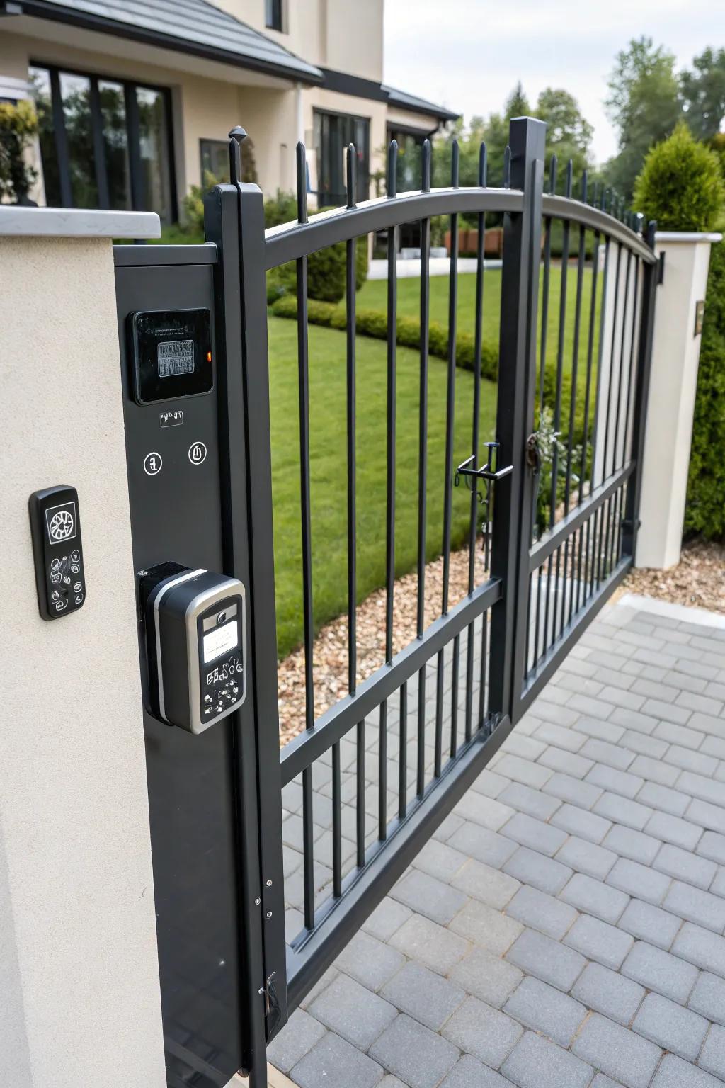 A smart gate with advanced technology for modern living.