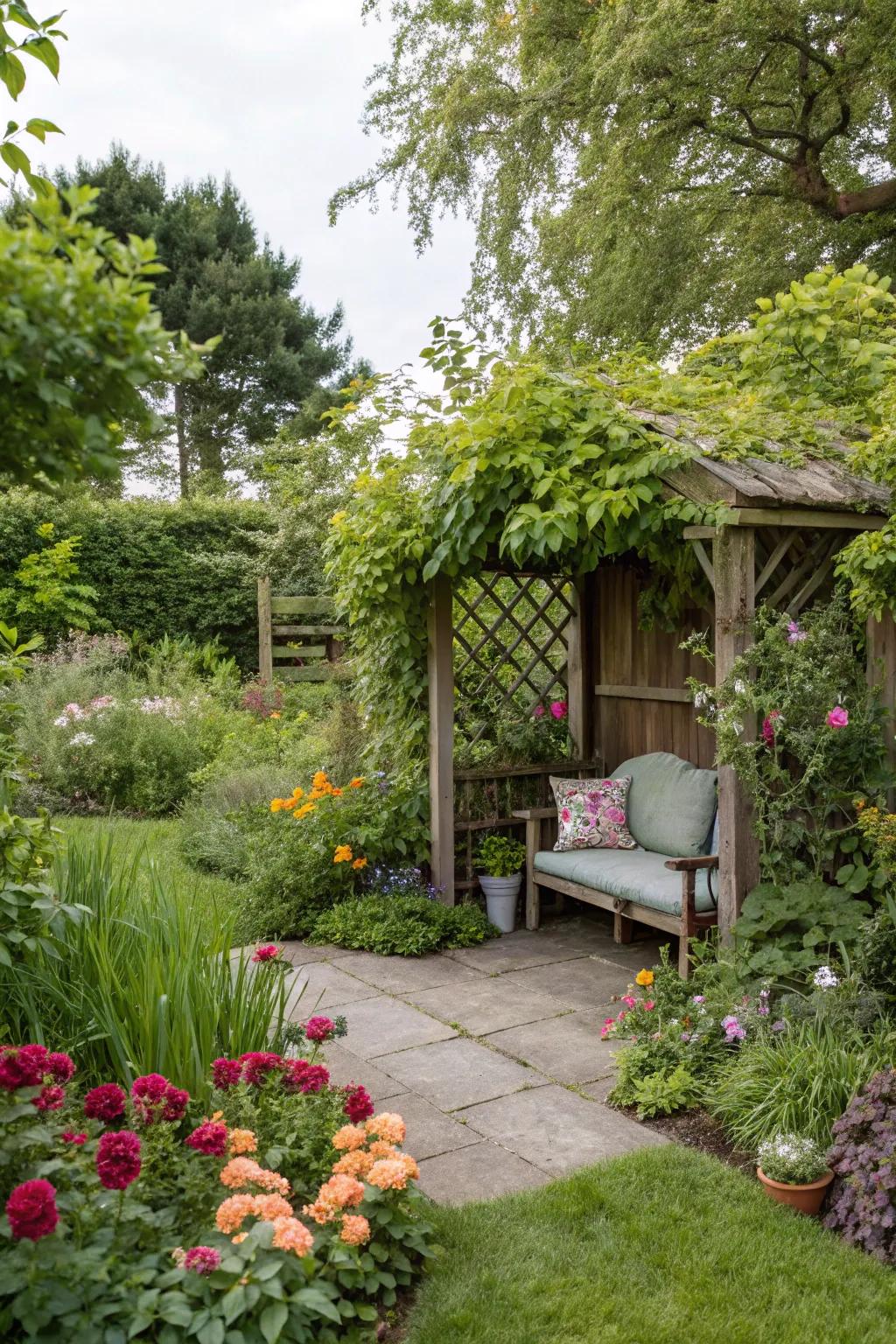 A secret hideaway for quiet moments.