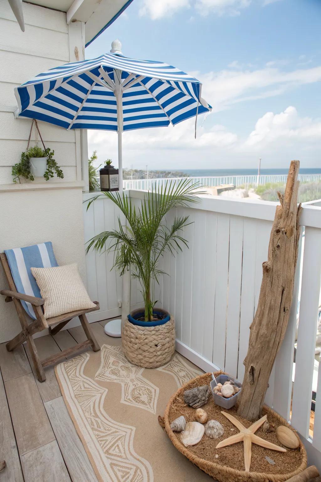 Themed decor unifies your balcony's style.
