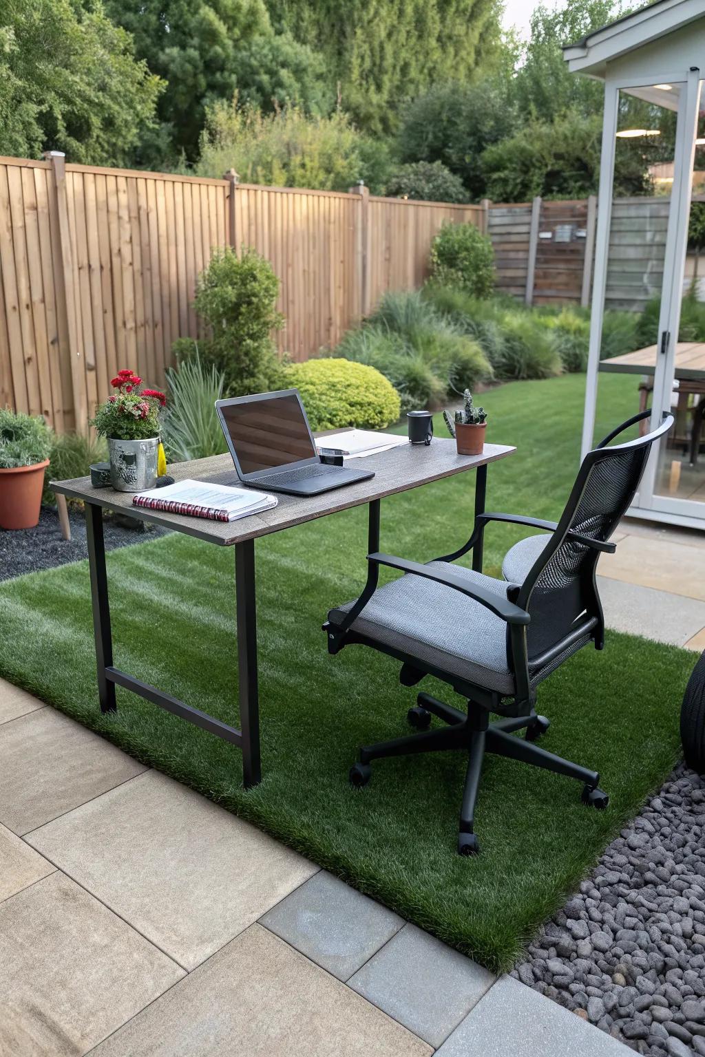 An outdoor office to inspire your workday.