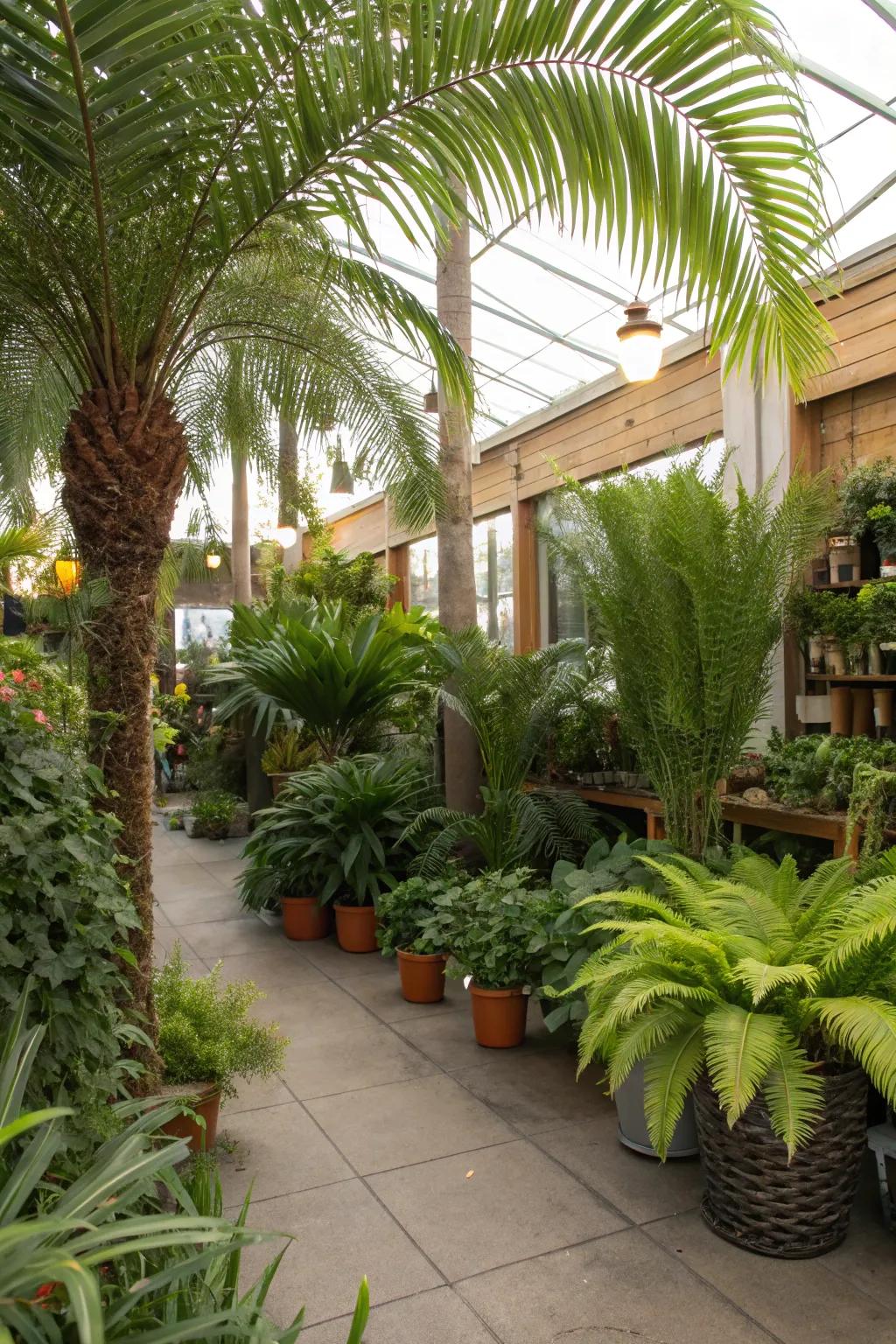 Diversify your nursery with a variety of plant species.