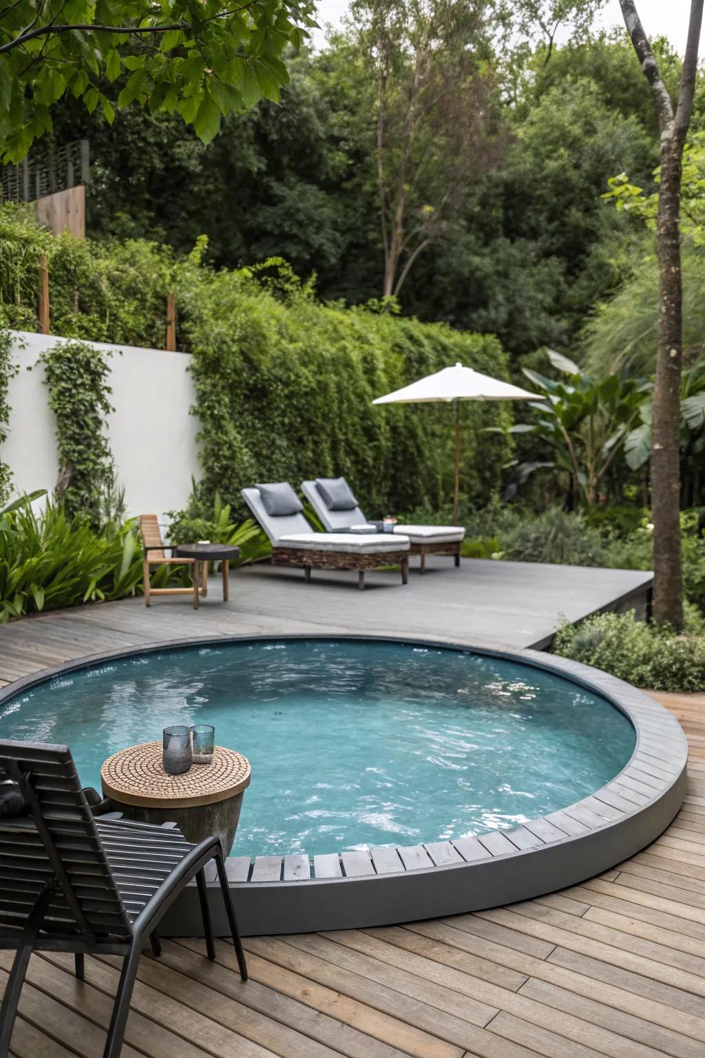 Floating decks add a contemporary twist to your pool.