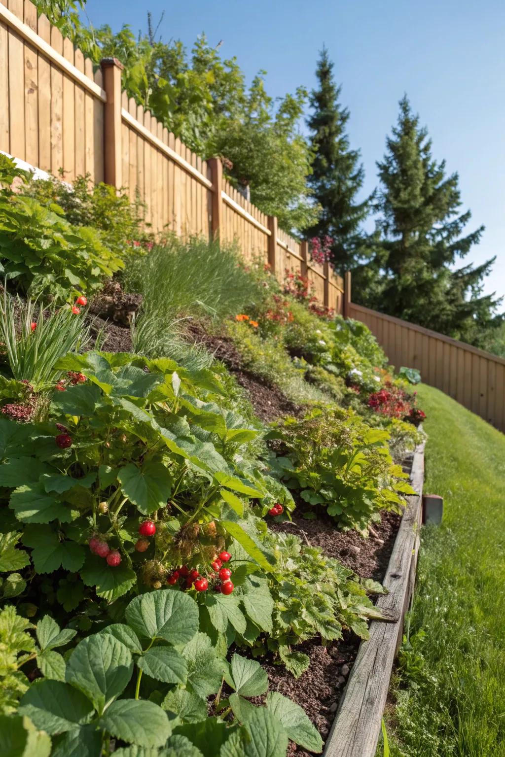 Edible landscapes combine aesthetics with practicality.