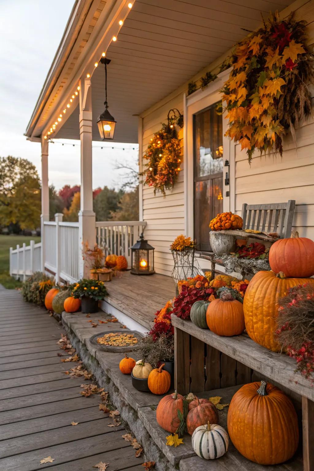 Seasonal displays keep your porch fresh and engaging.