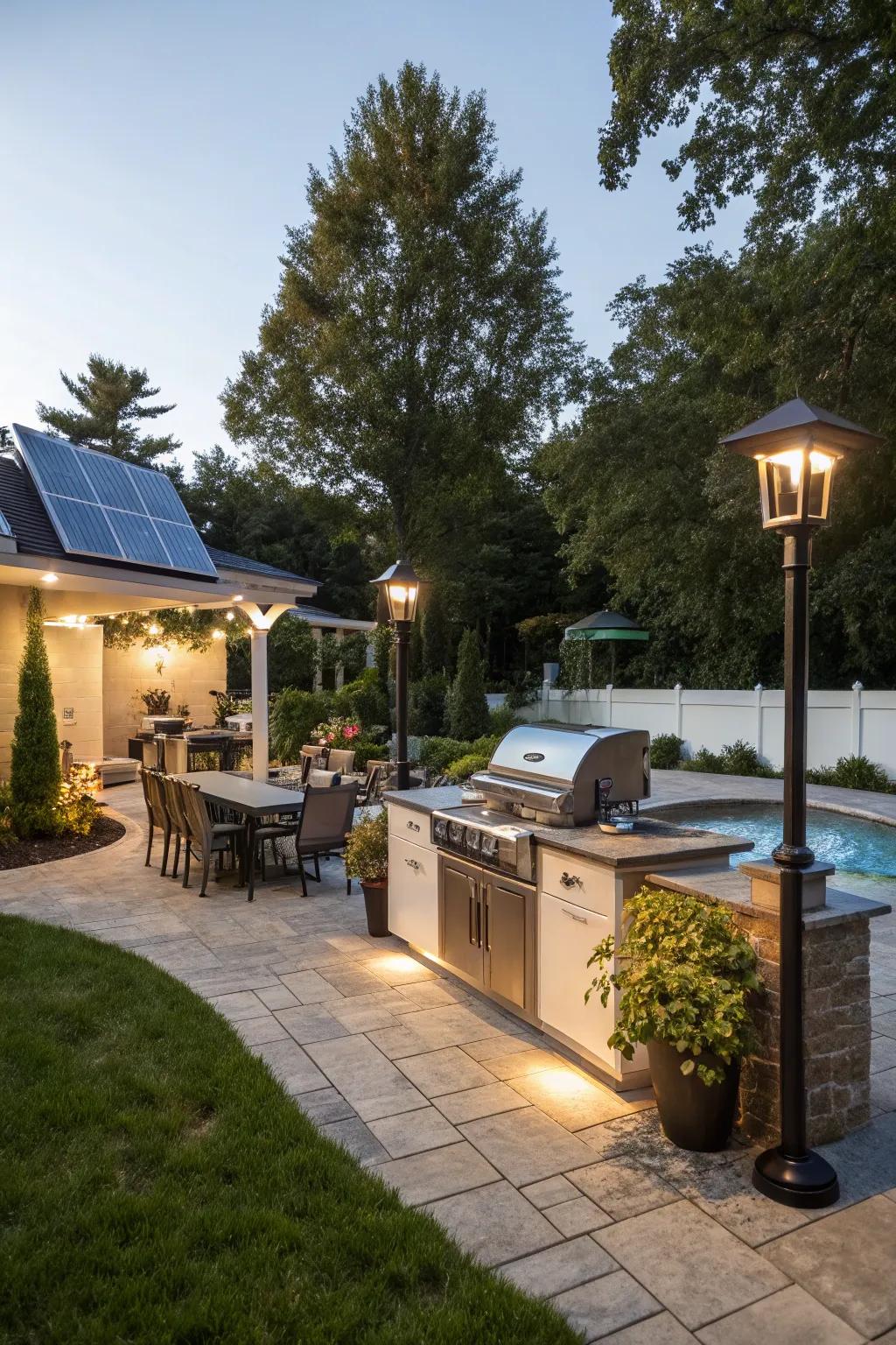 Eco-friendly touches enhance sustainability.